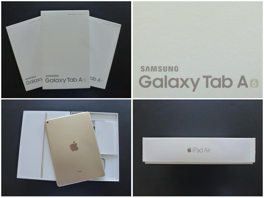 NEU+OVP: SAMSUNG Galaxy Tabs A (2016) und Gebraucht: APPLE iPad Air 2
