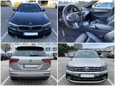 Firmenfahrzeuge BMW 530d xDrive (EZ 2018) & VW TIGUAN 2.0 TDI (EZ 2019)