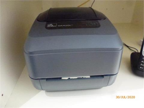 Etikettendrucker ZEBRA, Typ GK 420 T