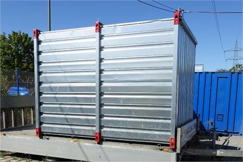 Blechmaterialcontainer, ca. 2 m x 3 m mit abschließbaren  Schwenktüren