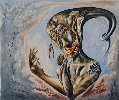 Gemälde "Mutation", Öl, 158x133 cm