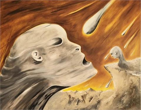 Gemälde "Der Atem der Welt", Öl, 130x166 cm