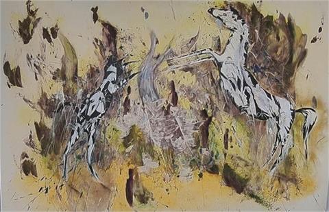 Gemälde "Tango", Öl-Mixmed, 135x90 cm