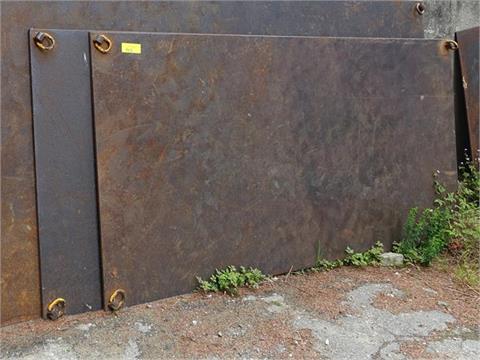Stahl-/Überlegeplatten, je ca. 2,50 m x 1,25 m, 2 Stück