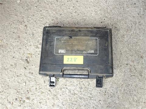 Kunststoffkoffer schwarz 3 M, mit Inhalt: Werkzeugsatz mit Presszange für Adervebindungsleisten