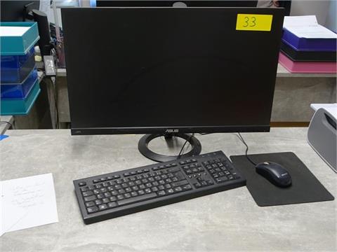 PC HP Pavilion, Tastatur, Maus, 1 27" Monitor ASUS